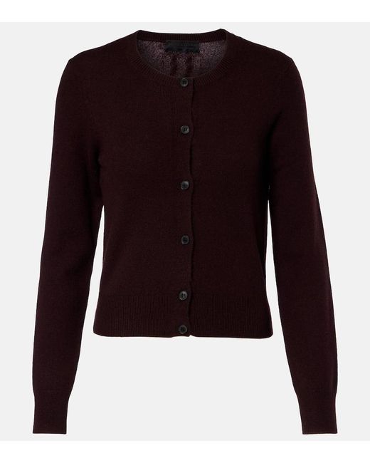 Nili Lotan Purple March Cashmere Cardigan