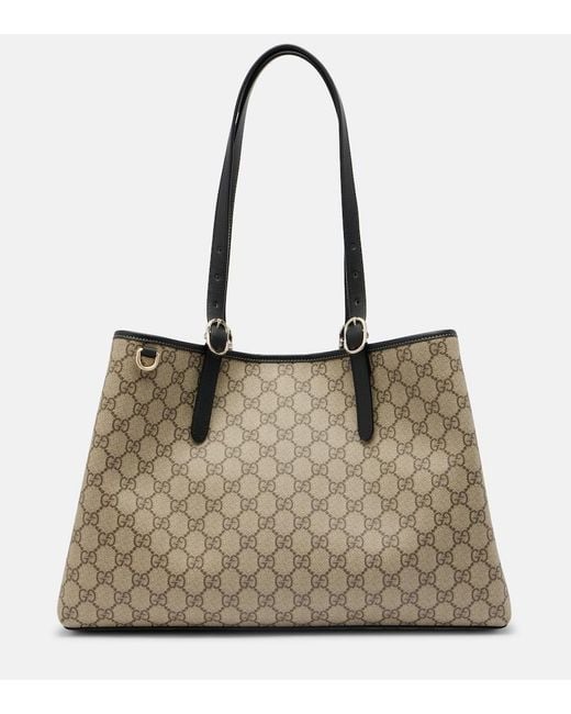 Gucci Natural Gg Emblem Large Shopper