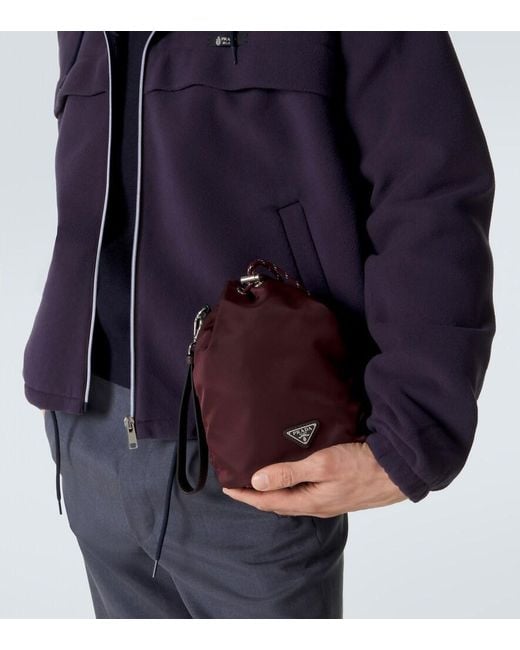 Prada Etui Speedrock Re-Nylon in Red für Herren