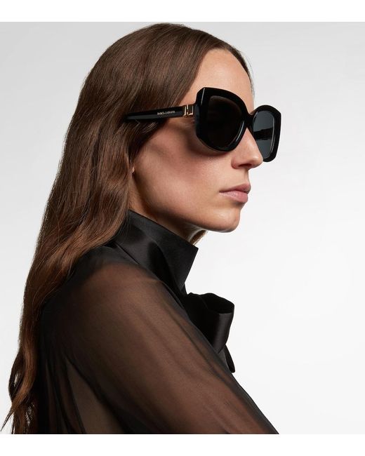 Dolce & Gabbana Black Dg Cat-Eye Sunglasses