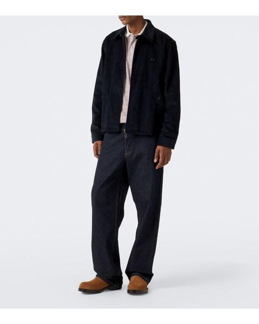 Wales Bonner Black Drew Cotton Corduroy Jacket for men