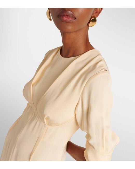 Sportmax Natural Sele Midi Dress