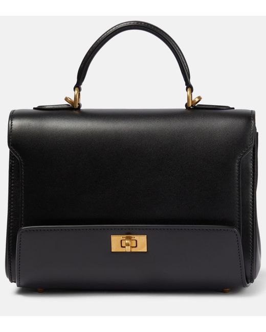 Balenciaga Money Small Leather Tote Bag in Black | Lyst