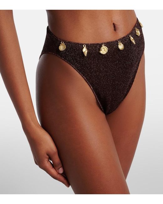 Oseree White Lumiere Embellished Bikini