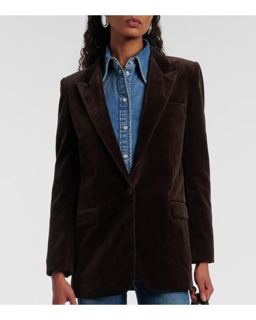 Nili Lotan Black Diane Velvet Blazer