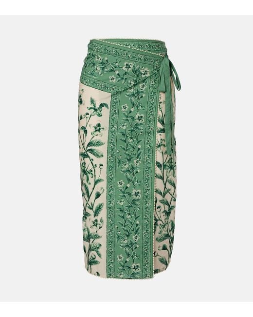 Agua Bendita Green Luna Ceiba Cotton Beach Cover-Up