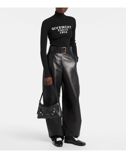 Givenchy Black Voyou Mini Leather Shoulder Bag