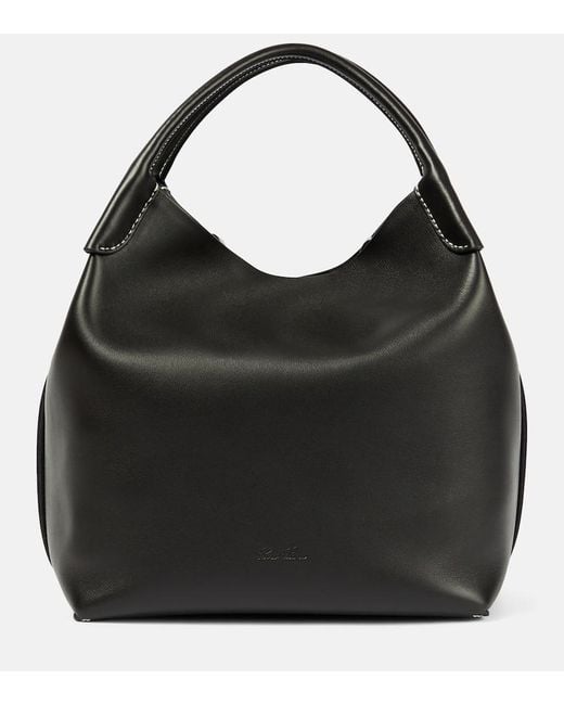 Bolso Al Hombro Bale Large De Piel Loro Piana de color Black