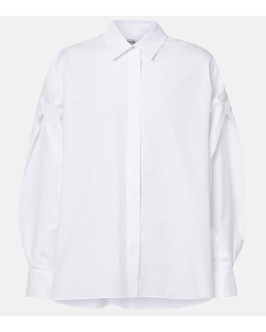 Camisa De Algodon Max Mara de color White