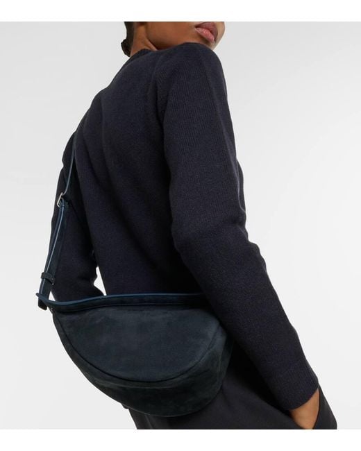 The Row Black Schultertasche Slouchy Banana Aus Leder
