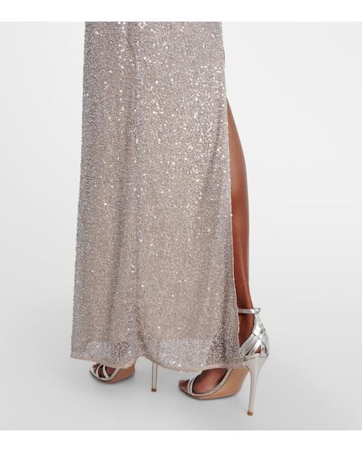 Jonathan Simkhai White Xyla Sequined Gown