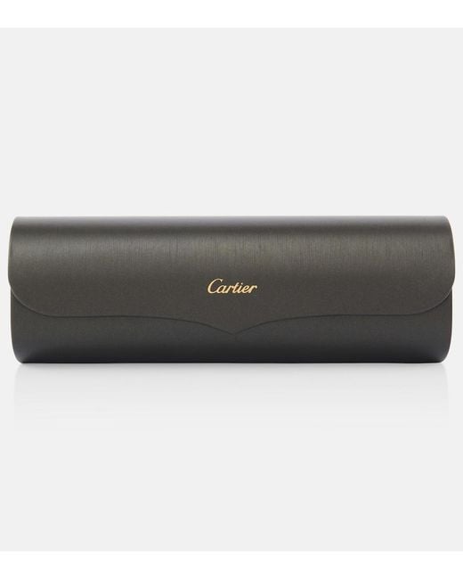 Cartier Pink Panthere De Cartier Square Sunglasses
