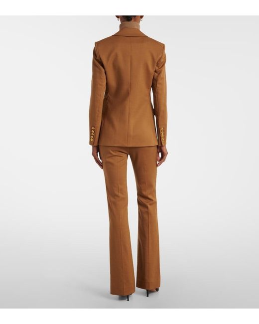 Veronica Beard Brown Izara Wool Blazer