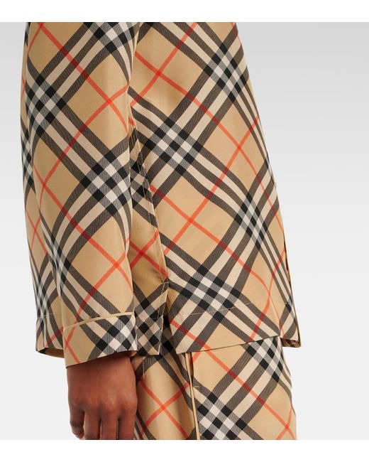 Burberry Brown Knitted Silk Top