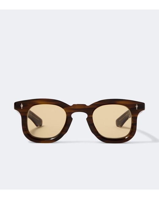 Jacques Marie Mage Brown Devaux Round Sunglasses for men