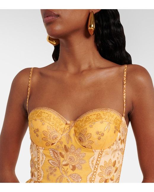Zimmermann Yellow Lucky Corset Dress
