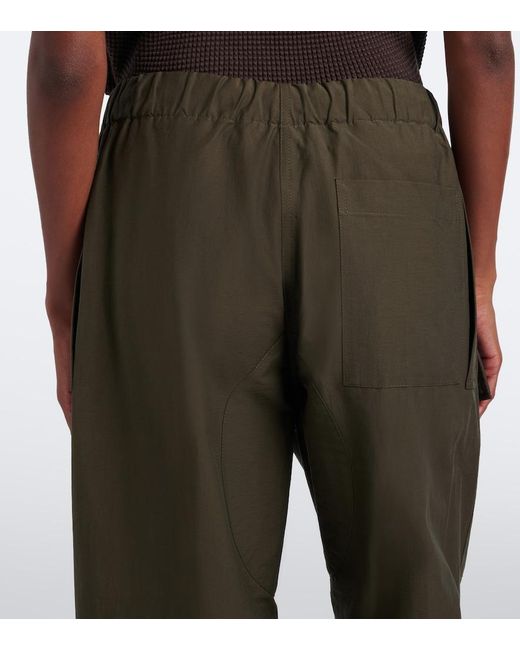 J.W. Anderson Gray Cotton-Blend Wide-Leg Pants