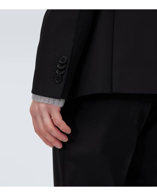 Zegna Anzug Aus Wolle Und Mohair in Black für Herren