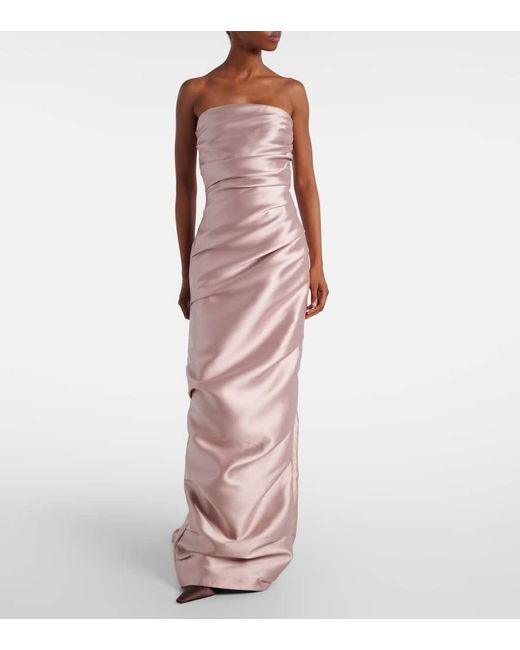 Abito Bustier di Marmar Halim in Pink