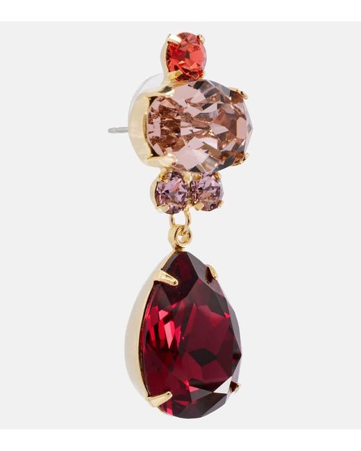 Jennifer Behr Red Catherine-Plated Drop Earrings