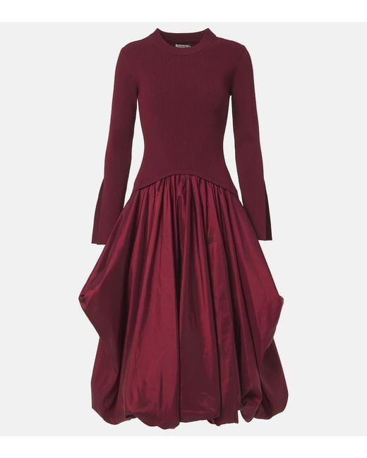 Abito Midi Kenlie di Jonathan Simkhai in Purple