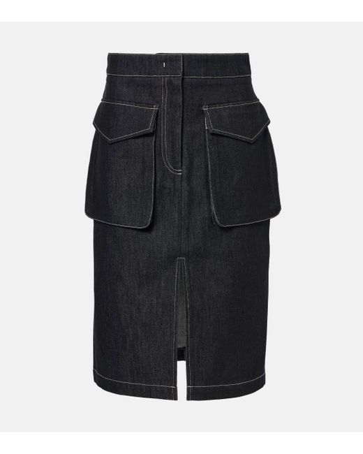Co. Denim Pencil Skirt in Black Lyst UK