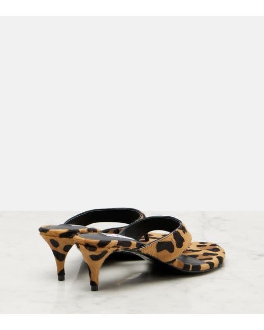 Alaïa Brown Sandalen Infradito 55 Aus Kalbshaar