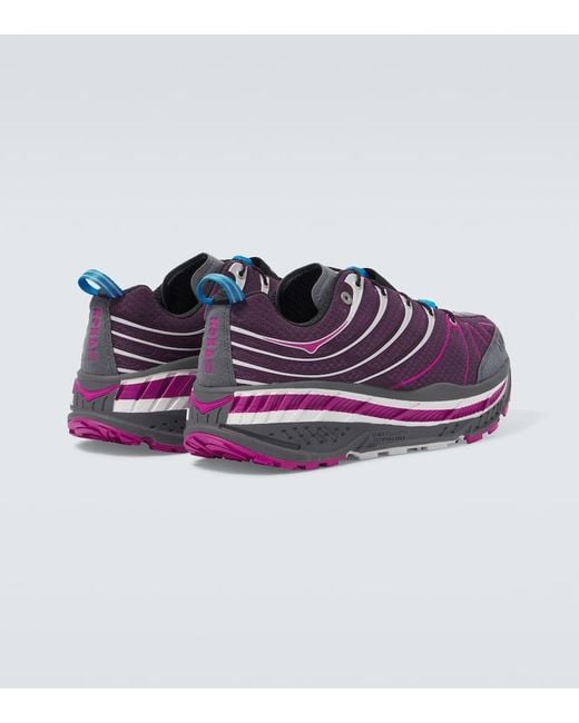 Hoka One One Purple Stinson Evo Og Running Shoes for men