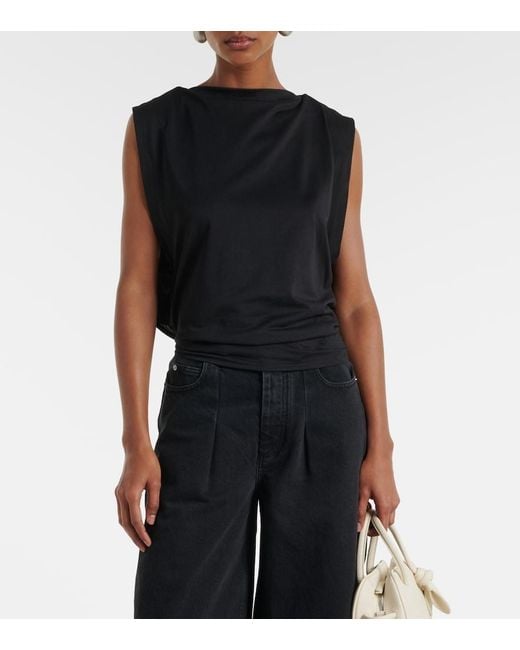 Top Marcel Moisson Jacquemus en coloris Black