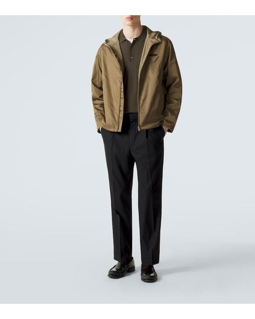 Prada Black Cotton Straight Pants for men