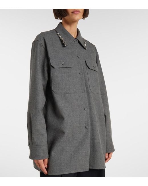 Camicia Oversize di Jil Sander in Gray