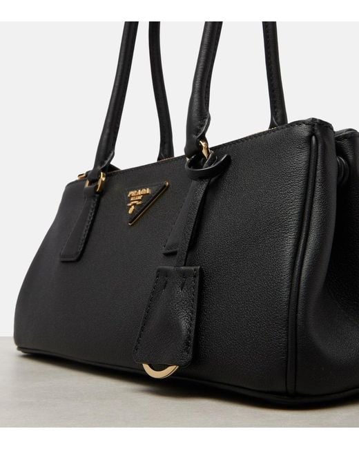 Prada Black Tote Bag Galleria Medium Aus Leder