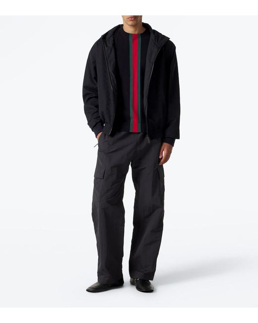 Gucci Blue Faille Cargo Pants for men