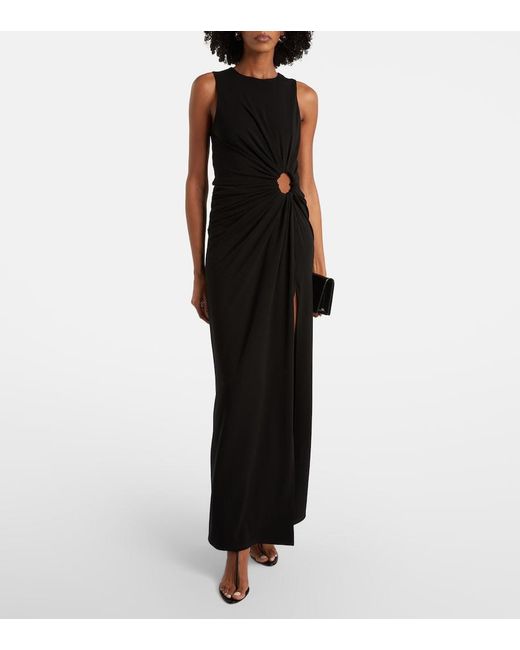 Sportmax Black Jersey Maxi Dress