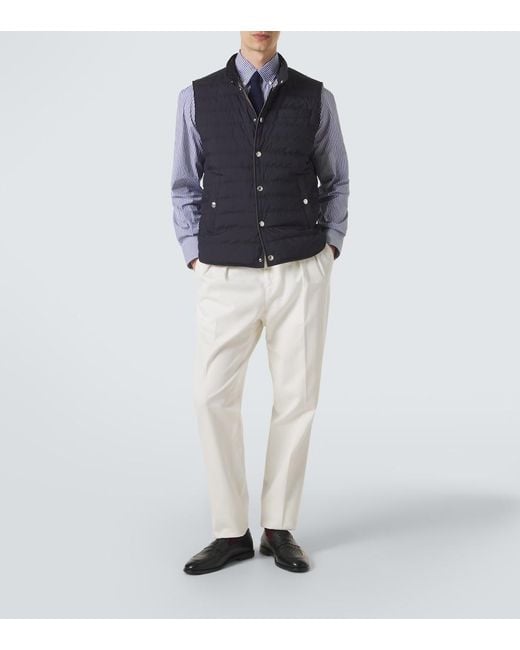 Brunello Cucinelli Blue Padded Vest for men