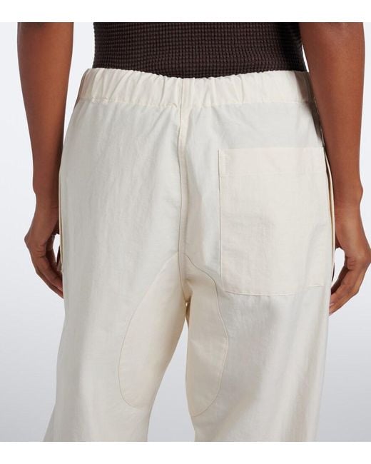 J.W. Anderson Natural Cotton-Blend Wide-Leg Pants
