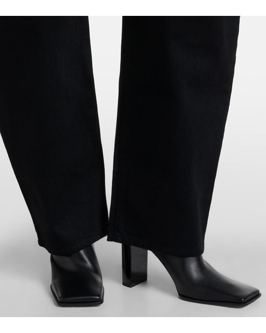 Alaïa Black 90 Leather Chelsea Boots