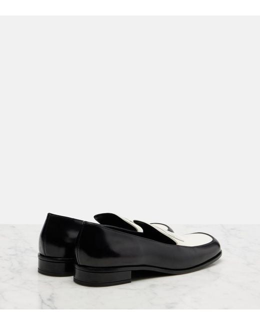Givenchy Black Label Leather Loafers