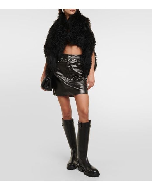 Ann Demeulemeester Black Nes Leather Knee-high Boots