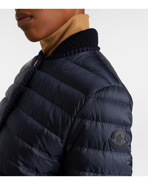 Moncler Blue Circaete Quilted Down Jacket