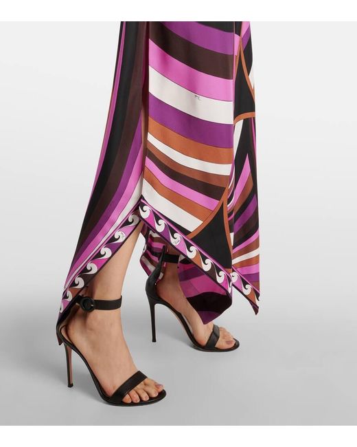 Abito Lungo Iride di Emilio Pucci in Purple