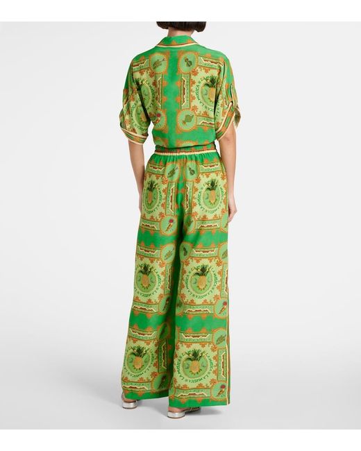 Pantaloni A Palazzo La Musica di ALÉMAIS in Green