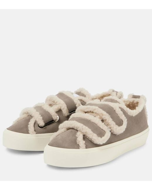 【Inuikii】 Shearling-trimmedレザーアンクルブーツ Inuikii Sneaker Classic Shearling And Leather Ankle Boots in