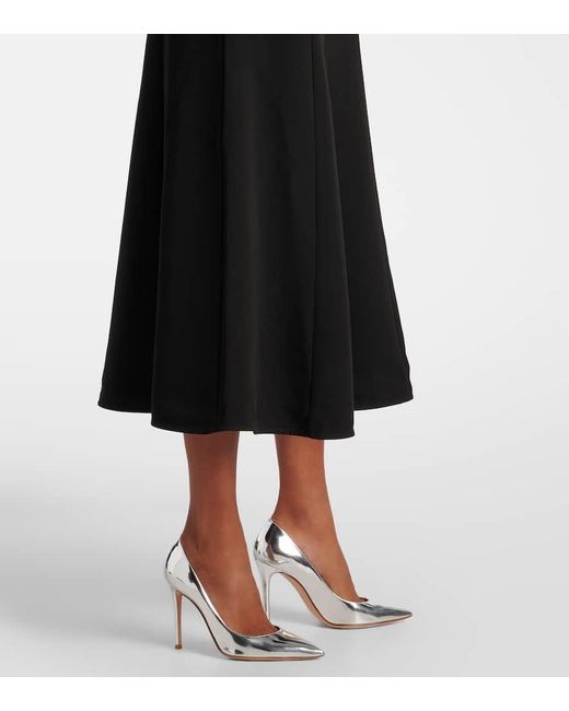 Roland Mouret Black Midikleid Aus Cady