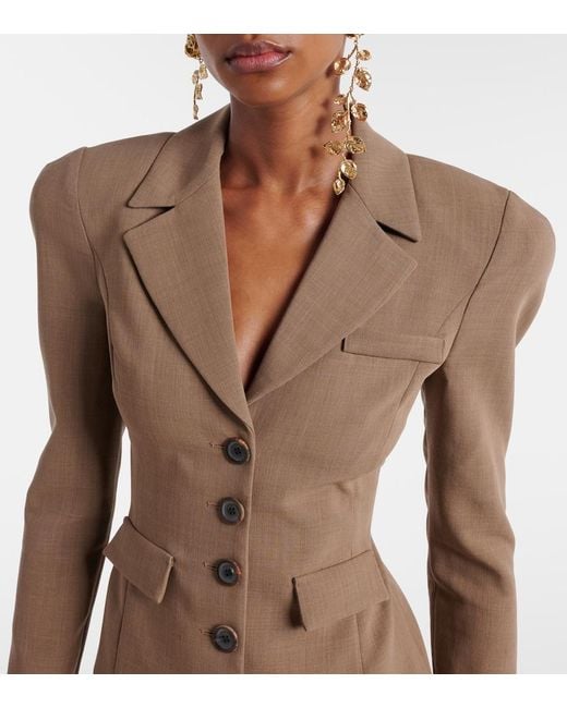 Magda Butrym Natural Wool Blazer