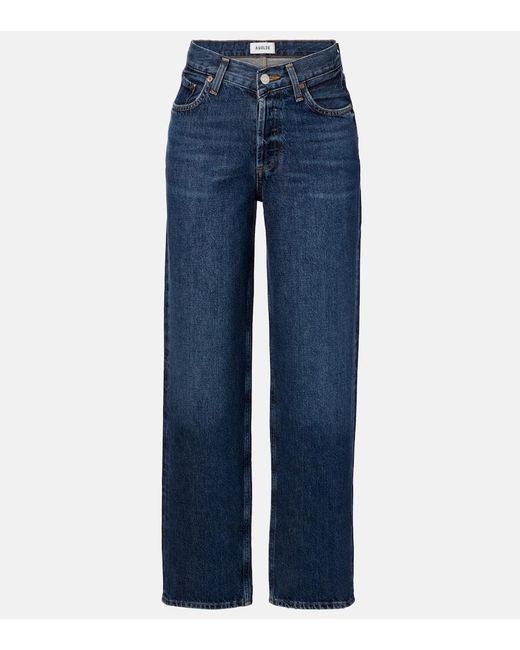 Jeans Regular V-Waist Baggy di Agolde in Blue