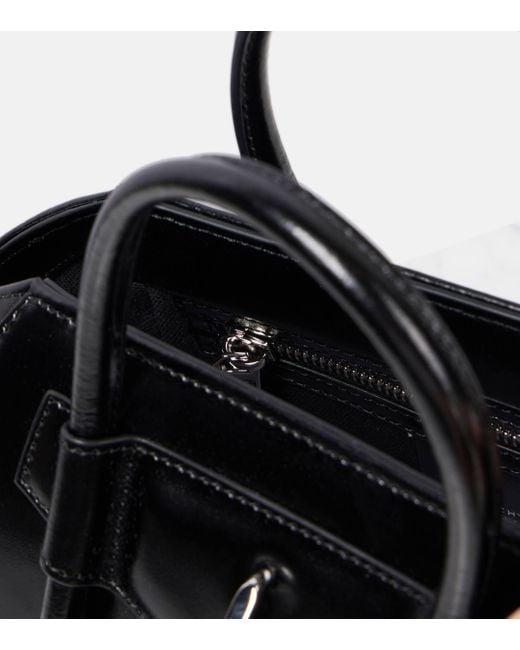 Givenchy Black Antigona Lock Mini Leather Tote Bag