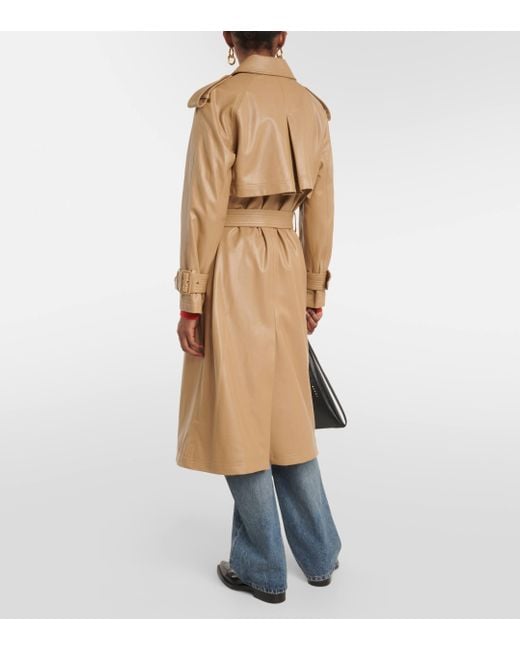 Trench-coat Conneley en cuir synthetique Veronica Beard en coloris Natural