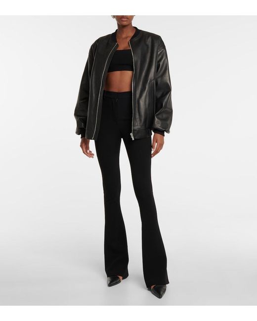 Magda Butrym Black Leather Jacket