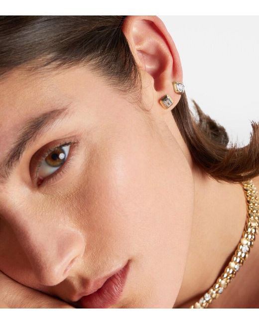 Rainbow K Metallic Einzelner Ohrring Aus 9Kt Gelbgold Mit Diamant